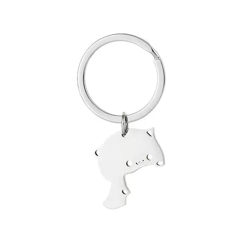 Cuddling Cats Keychain