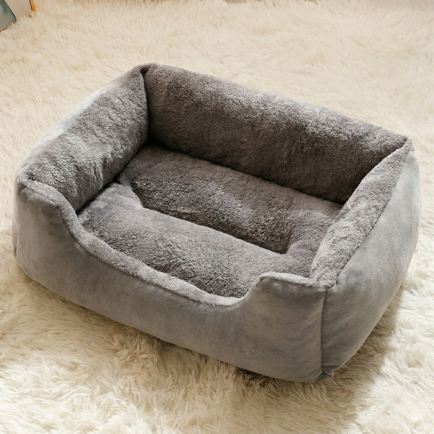 CozyPaws™ Orthopaedic Bolster Pet Bed - Self-Warming & Joint Support for Dogs & Cats