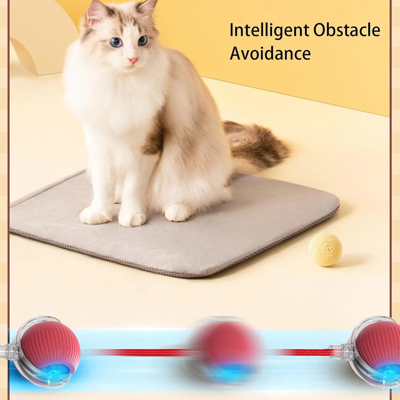 Interactive pet toy ball
