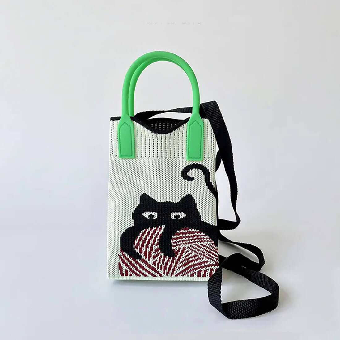 Knitting Cat Knitted Vest Bag