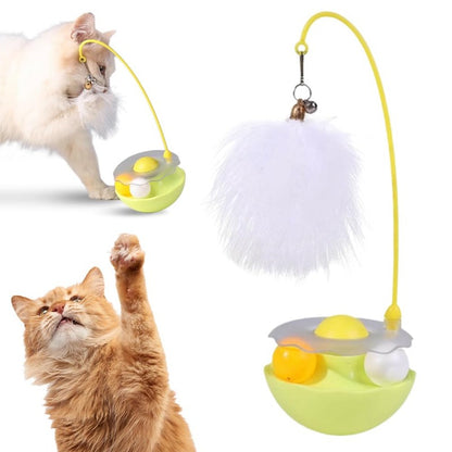 Wobble Pet Toy with Feather & Catnip