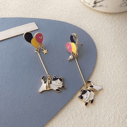 Balloon Cat Earrings