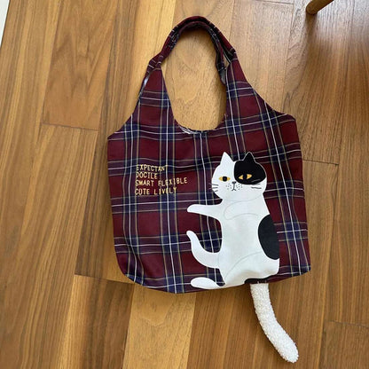 Cat Tail Tote Bag