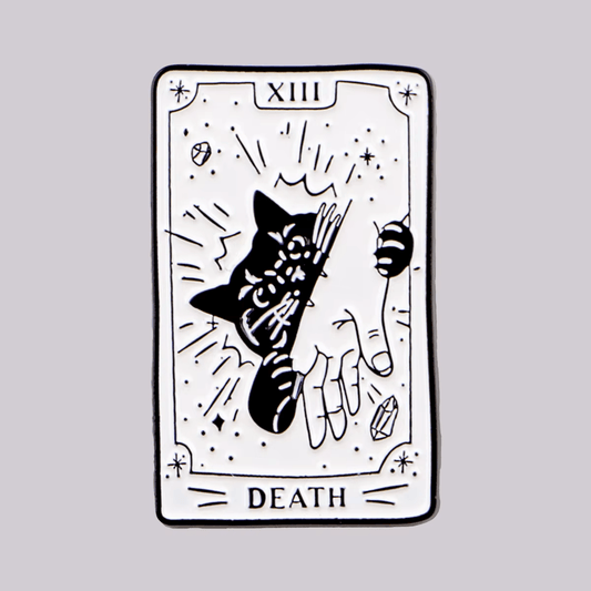 "Death (XIII)" Tarot Cat Pin