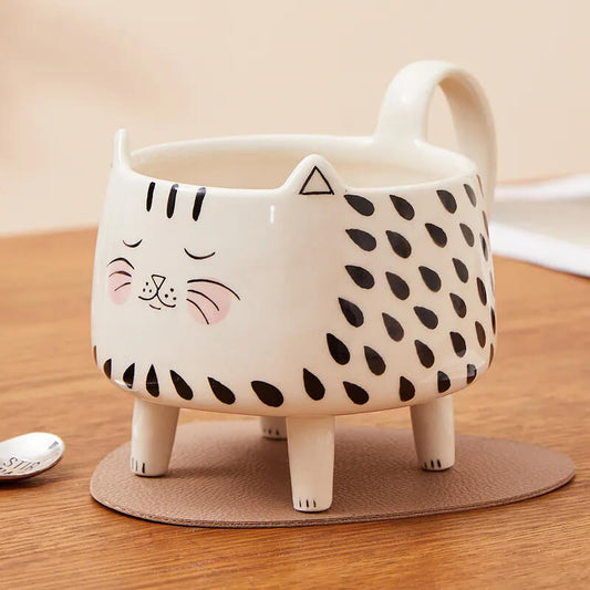 Relaxing 4-Leg Cat Mug