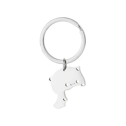Cuddling Cats Keychain