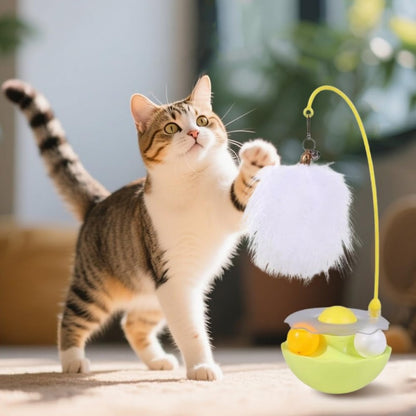Wobble Pet Toy with Feather & Catnip