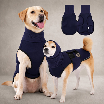 CozyPaws™ Dog Anxiety Calming Vest - 2-in-1 Compression Coat with Noise-Reducing Hood