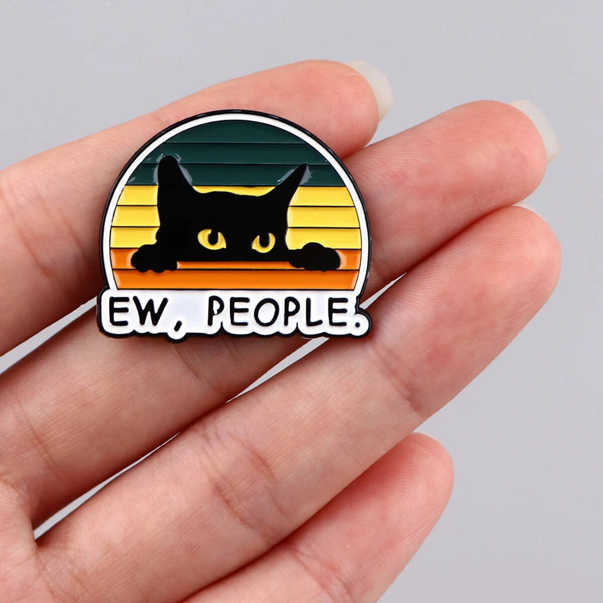 "Ew, People" Cat Pin