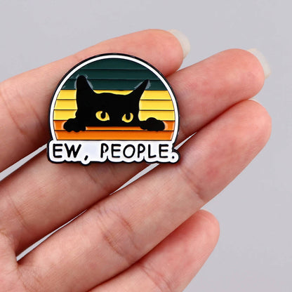"Ew, People" Cat Pin