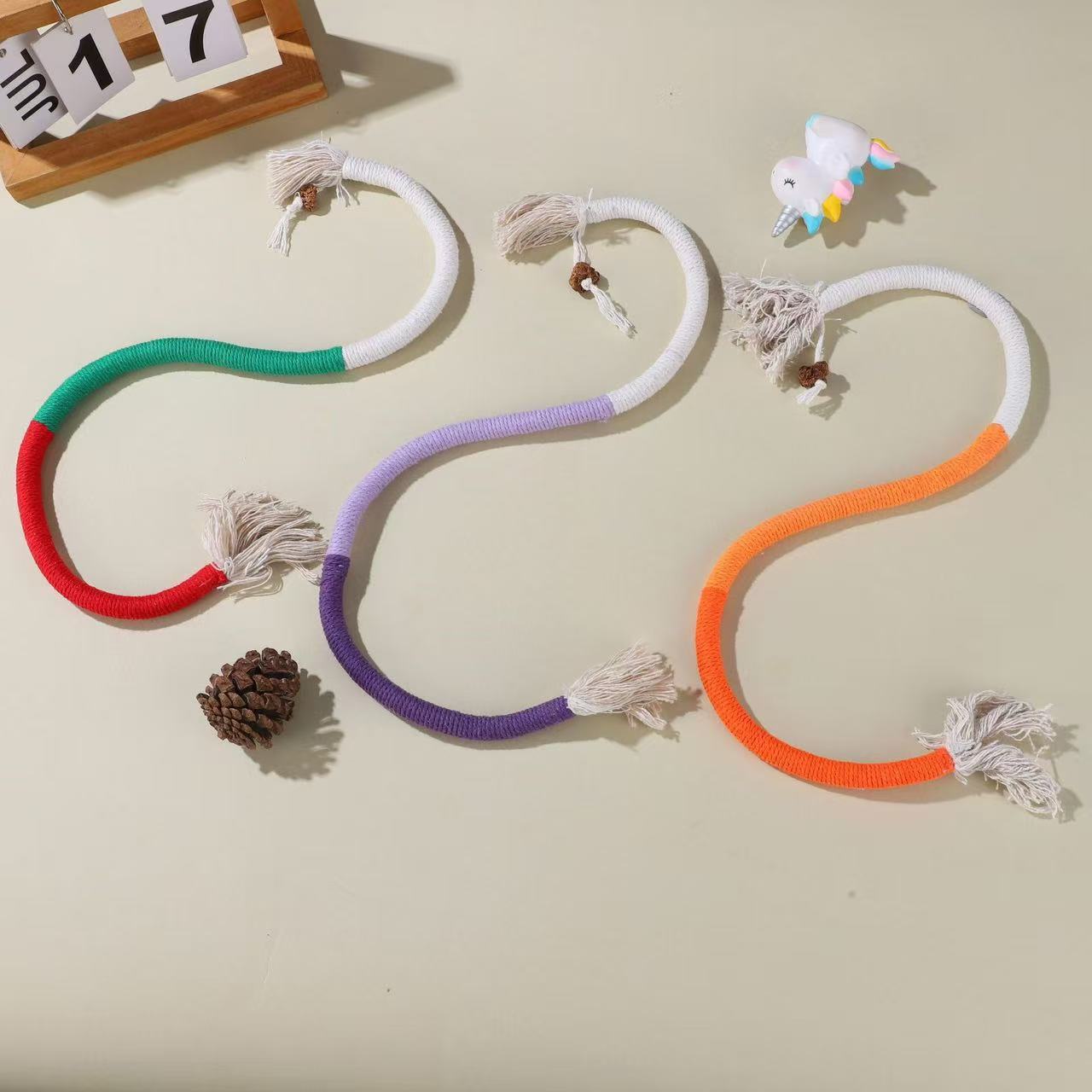 Organic Cotton Chew Rope Toys for Cats