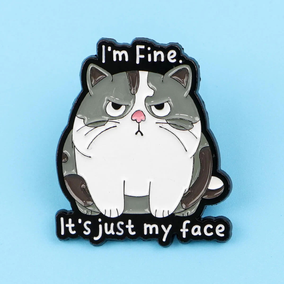 Sarcastic Cat Pin Set