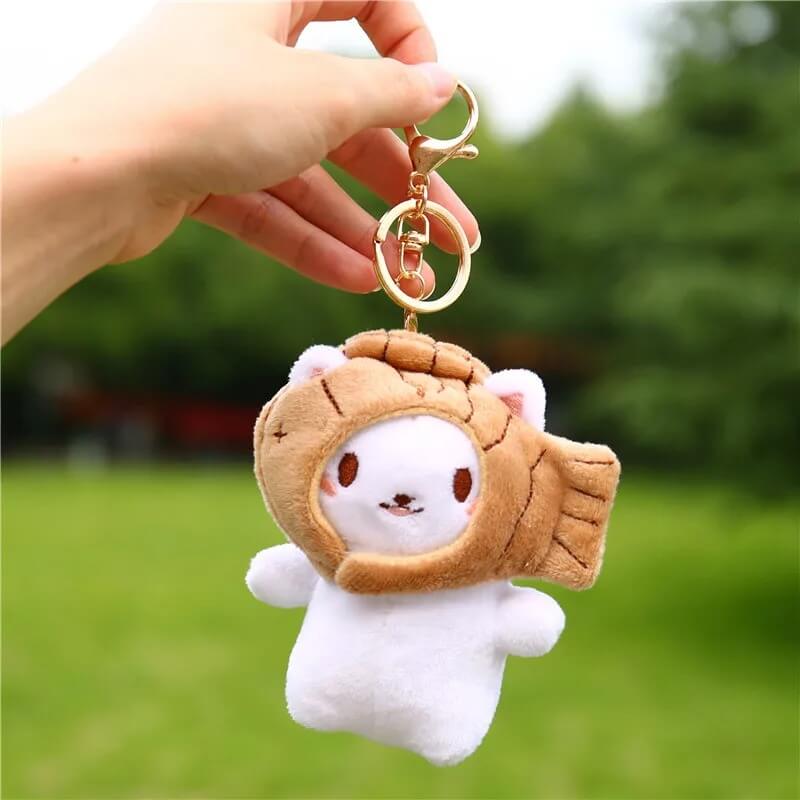 "Hat & Cat" Keychain Set (1 Pair)