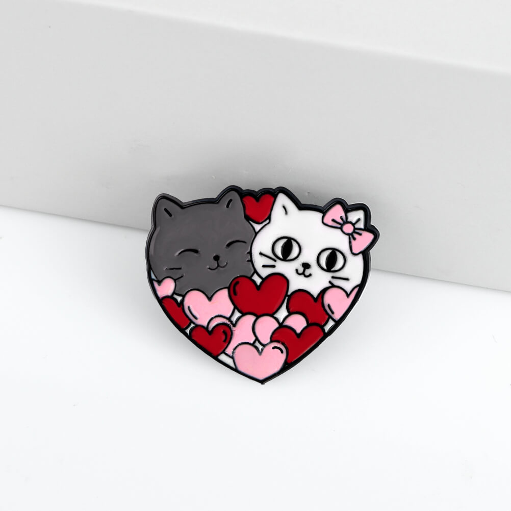 Love Drunk Cat Pin Set