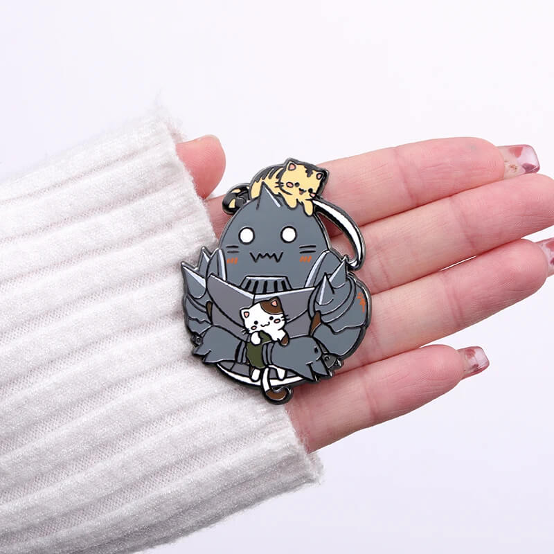 Robots Cannot Resist Cats Pin