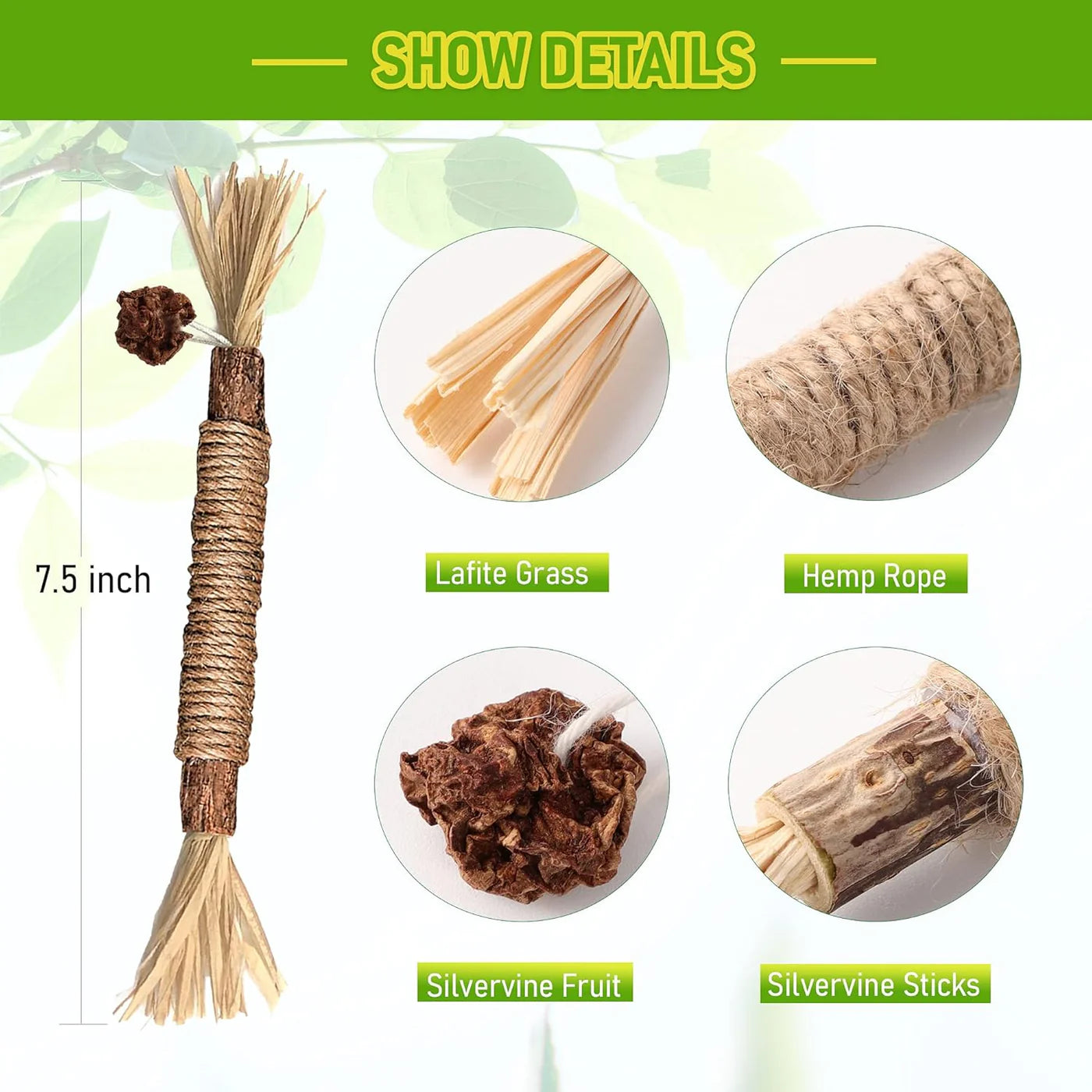 Natural Silvervine Chew Sticks – Organic Dental Treats for Cats