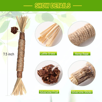 Natural Silvervine Chew Sticks – Organic Dental Treats for Cats
