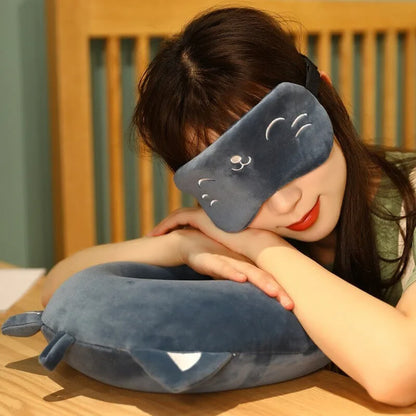 Kawaii Kitty Travel Pillow Set