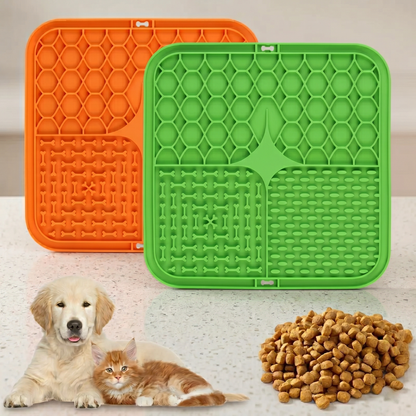 CozyPaws™ Silicone Lick Mat — Slow Feeder & Bath Distraction Pad for Dogs & Cats
