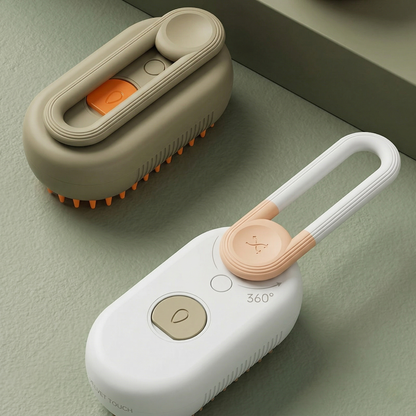 CozyPaws™ 3-in-1 Pet Steam Brush - USB Rechargeable Grooming & Massage