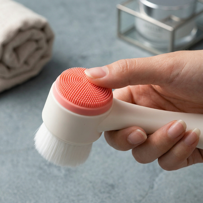 CozyPaws™ Silicone Dog Brush - 2-in-1 Coat Massage & Paw Cleaner for Dogs & Cats