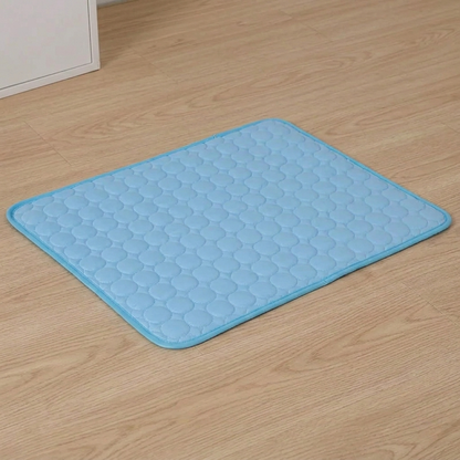 CozyPaws™ Pet Cooling Mat — Ice Silk Summer Pad for Cats & Dogs, Machine-Washable