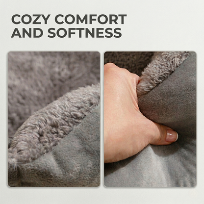 CozyPaws™ Orthopaedic Bolster Pet Bed - Self-Warming & Joint Support for Dogs & Cats
