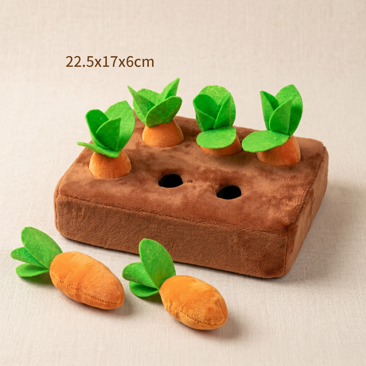 CozyPaws™ Carrot Snuffle Mat - Interactive Plush Puzzle Toy for Dogs & Cats