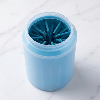 CozyPaws™ Portable Dog Paw Cleaner - 360° Silicone Bristles for Muddy Paws