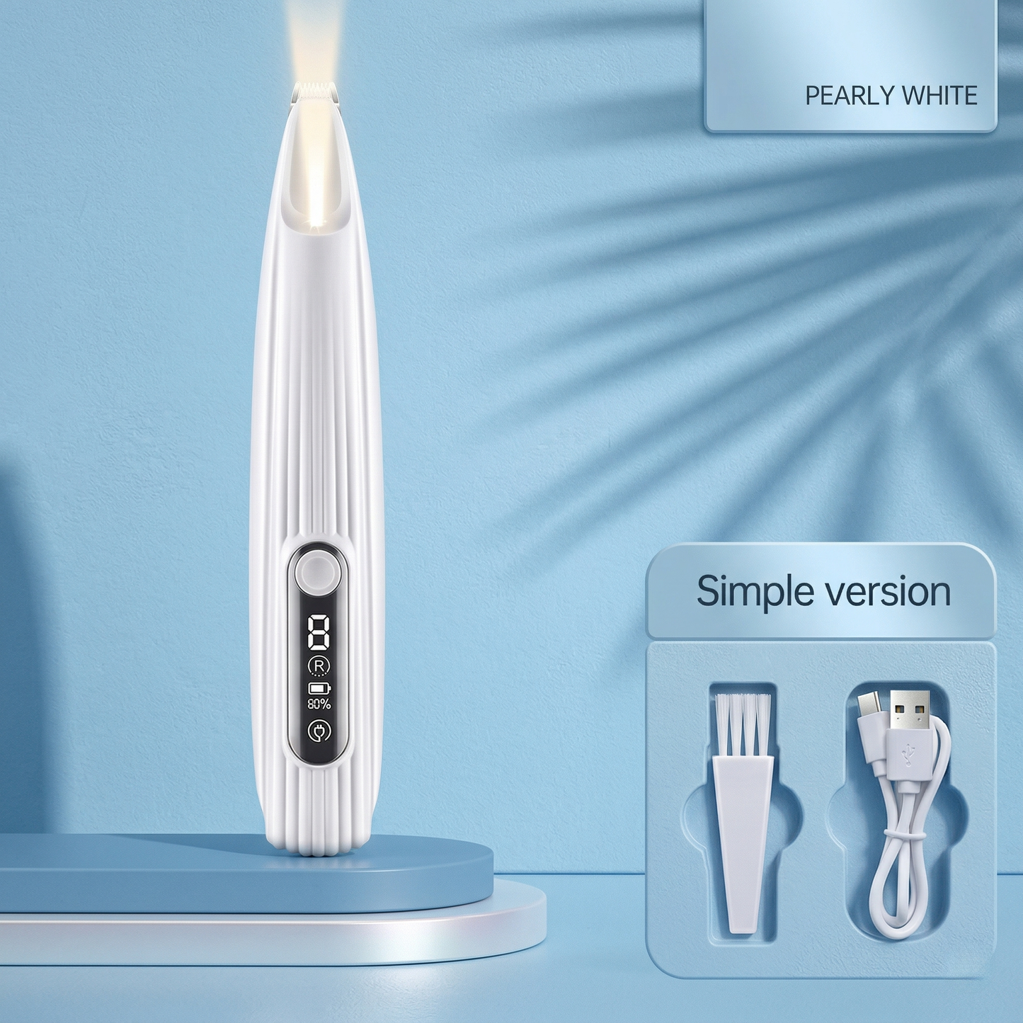 CozyPaws™ LED Pet Paw Trimmer - Ultra-Quiet 35dB & Safe Grooming for Dogs & Cats