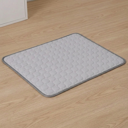 CozyPaws™ Pet Cooling Mat — Ice Silk Summer Pad for Cats & Dogs, Machine-Washable