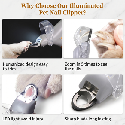CozyPaws™ LED Pet Nail Clipper — See the Quick, Never Cut Too Deep — Safe Precision Trimming for Cats & Dogs