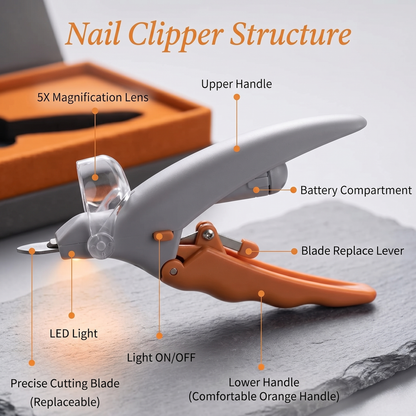 CozyPaws™ LED Pet Nail Clipper — See the Quick, Never Cut Too Deep — Safe Precision Trimming for Cats & Dogs