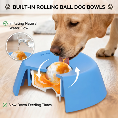 CozyPaws™ Dog Licking Bowl - Slow Liquid Feeder for Broth, Puree & Supplements