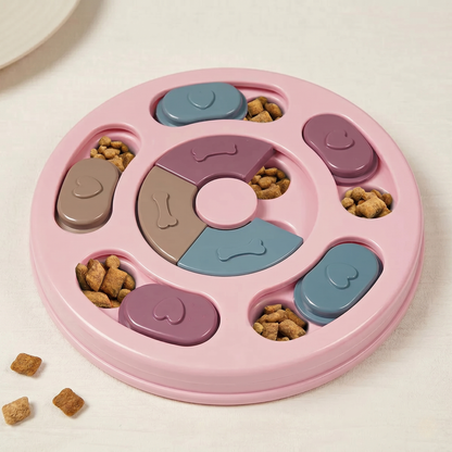 CozyPaws™ Interactive Dog Puzzle Feeder - Slow Feed Brain Game Bowl with 360° Rotation