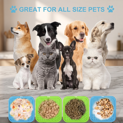 CozyPaws™ Silicone Lick Mat — Slow Feeder & Bath Distraction Pad for Dogs & Cats
