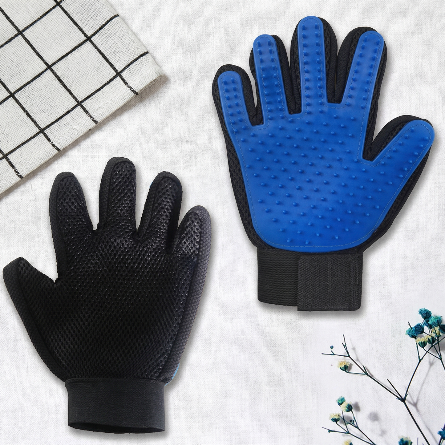 CozyPaws™ Pet Deshedding Grooming Glove - 2-in-1 Silicone Brush & Massage for Cats & Dogs