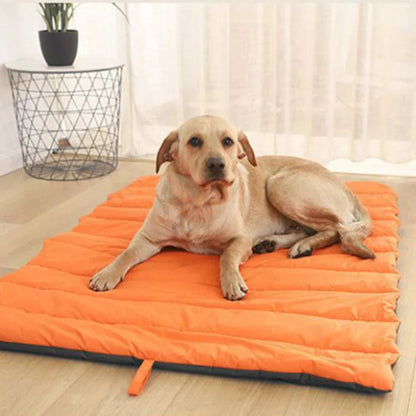Portable Waterproof Pet Mat for Dogs & Cats – Outdoor Camping Bed with Carry Bag, Easy to Clean