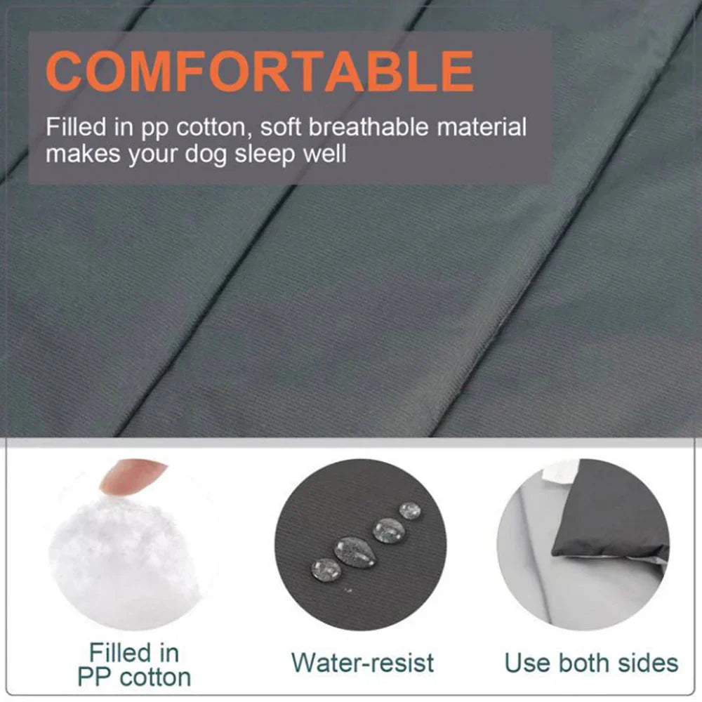 Portable Waterproof Pet Mat for Dogs & Cats – Outdoor Camping Bed with Carry Bag, Easy to Clean