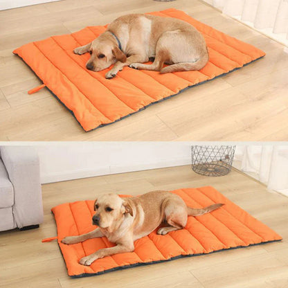 Portable Waterproof Pet Mat for Dogs & Cats – Outdoor Camping Bed with Carry Bag, Easy to Clean