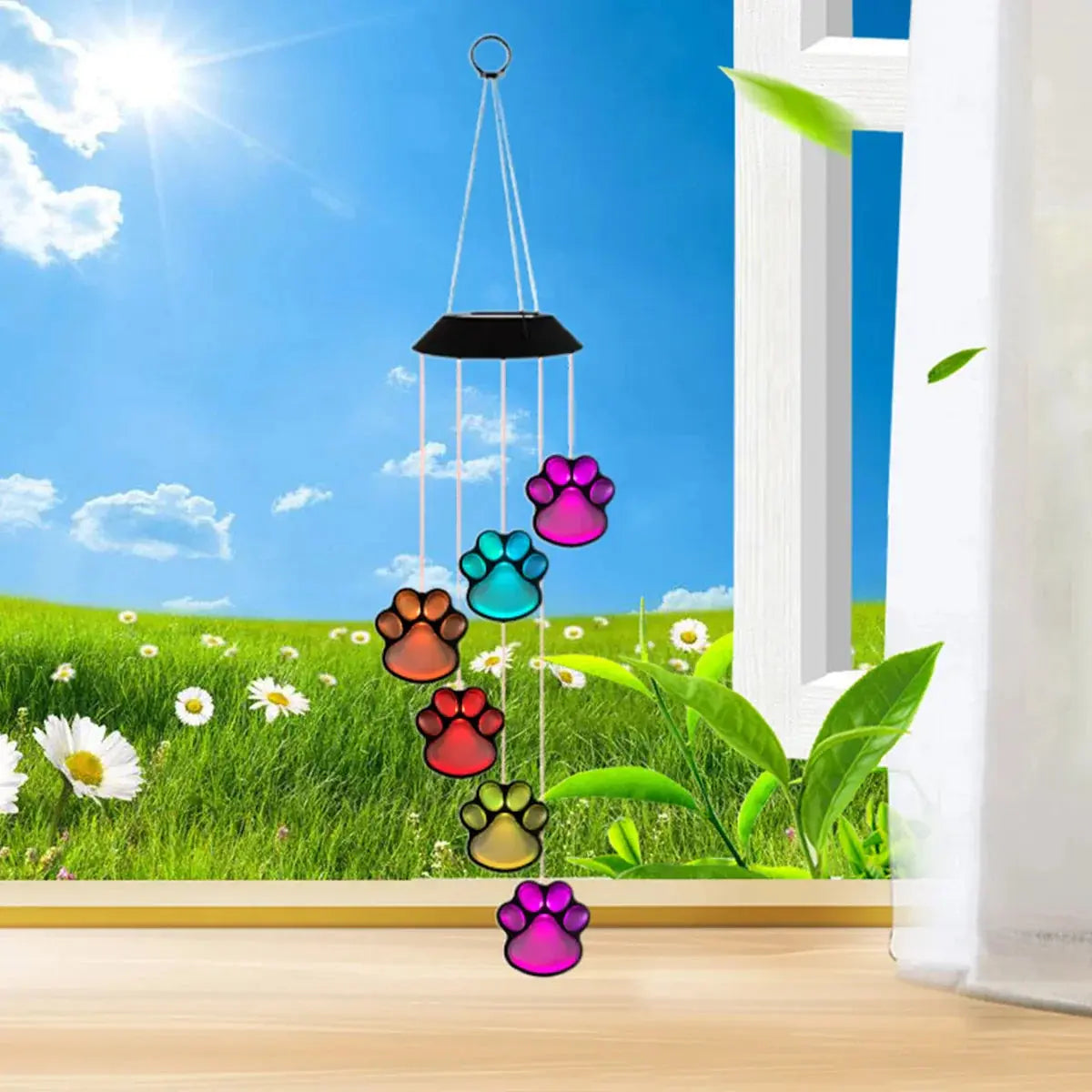 Solar LED Wind Chime Lamp