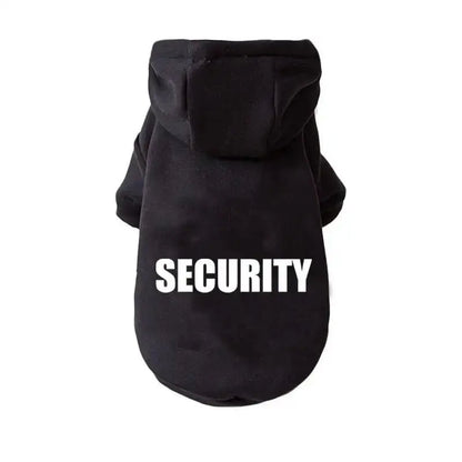 Winter Security Dog Hoodie with Leash Hole for Large & Small Dogs