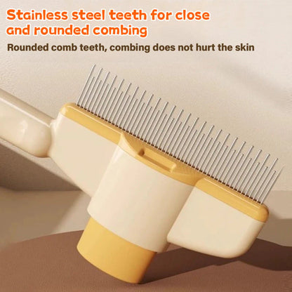 Self-cleaning Pet Flea Comb Grooming Brush