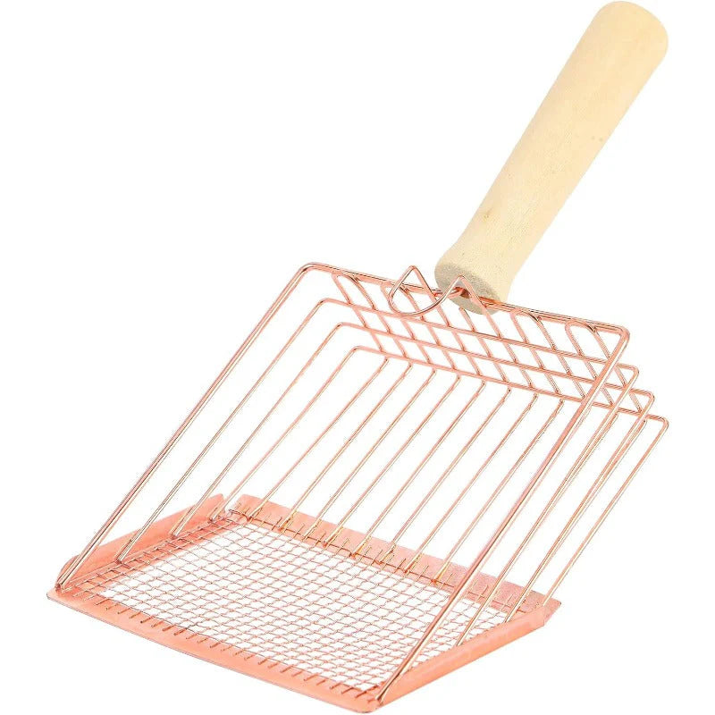 Dual-Layer Cat Litter Scoop – Fast Sifting, No-Clog Design