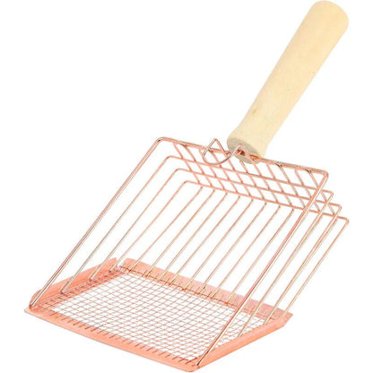 Dual-Layer Cat Litter Scoop – Fast Sifting, No-Clog Design