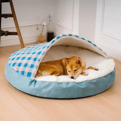 Covered Dog Bed