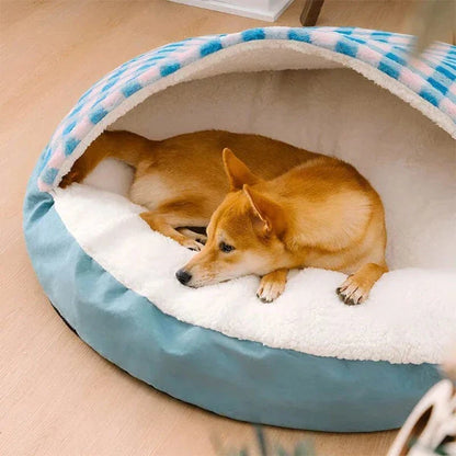 Covered Dog Bed