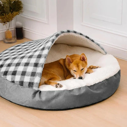 Covered Dog Bed