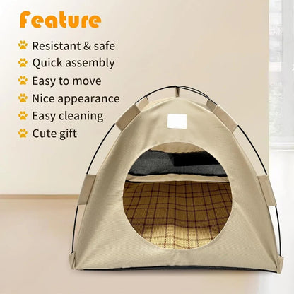 BreezyDen Pop-Up Pet Tent – Portable Hideaway for Cats & Small Dogs