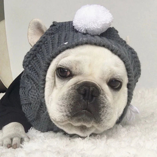 French Bulldog Hat with Ears